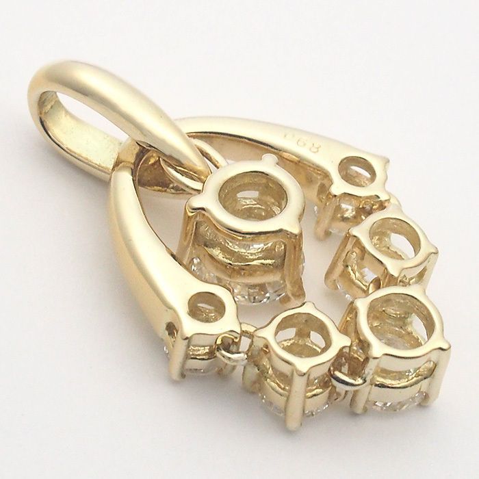 モニッケンダム ダイヤ/0.68ct チャーム ペンダントトップ K18YG モニッケンダム MONNICKENDAM ダイヤモンド/0.68ct チャーム