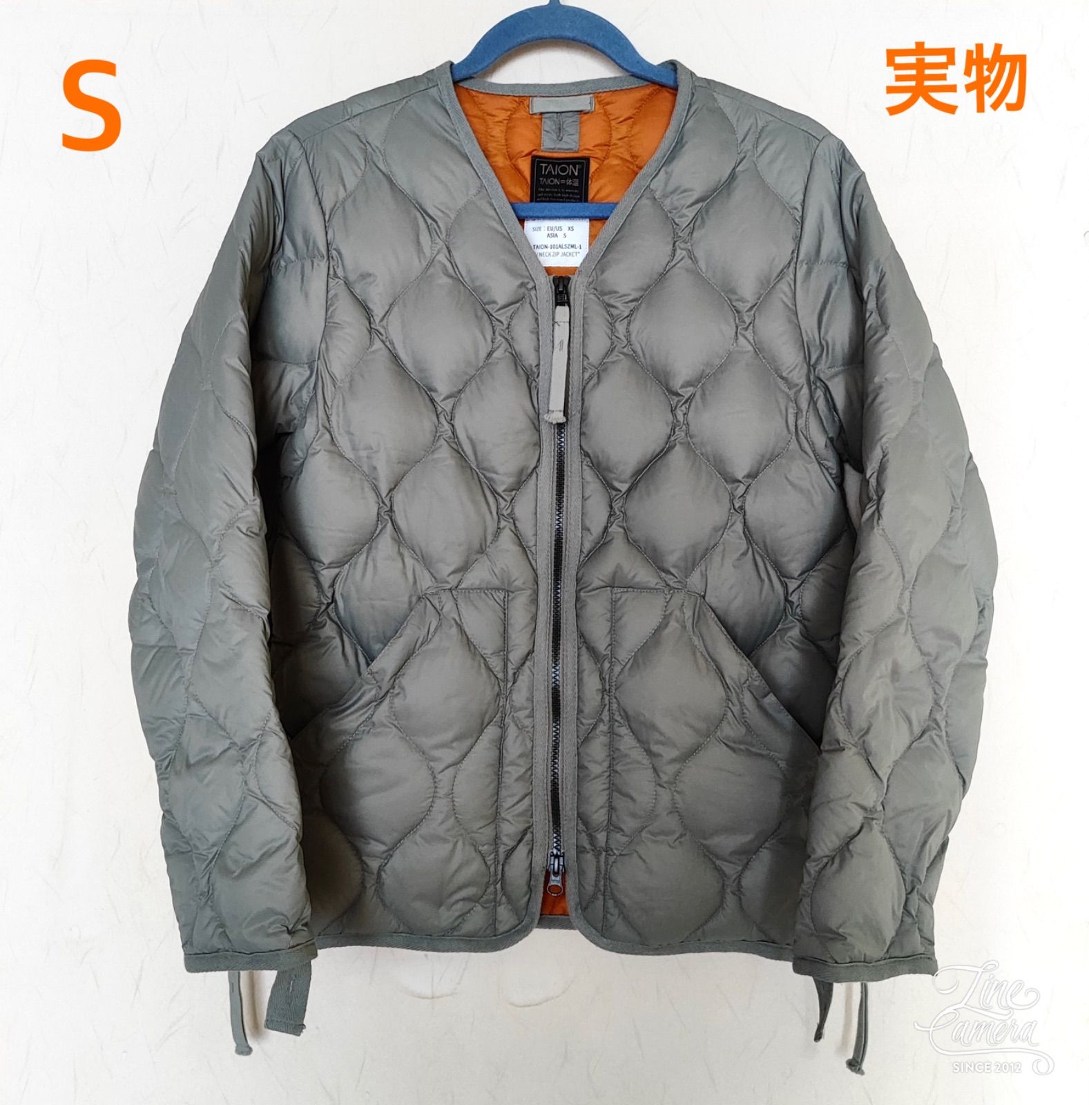 VネックWジップ ダウンジャケット