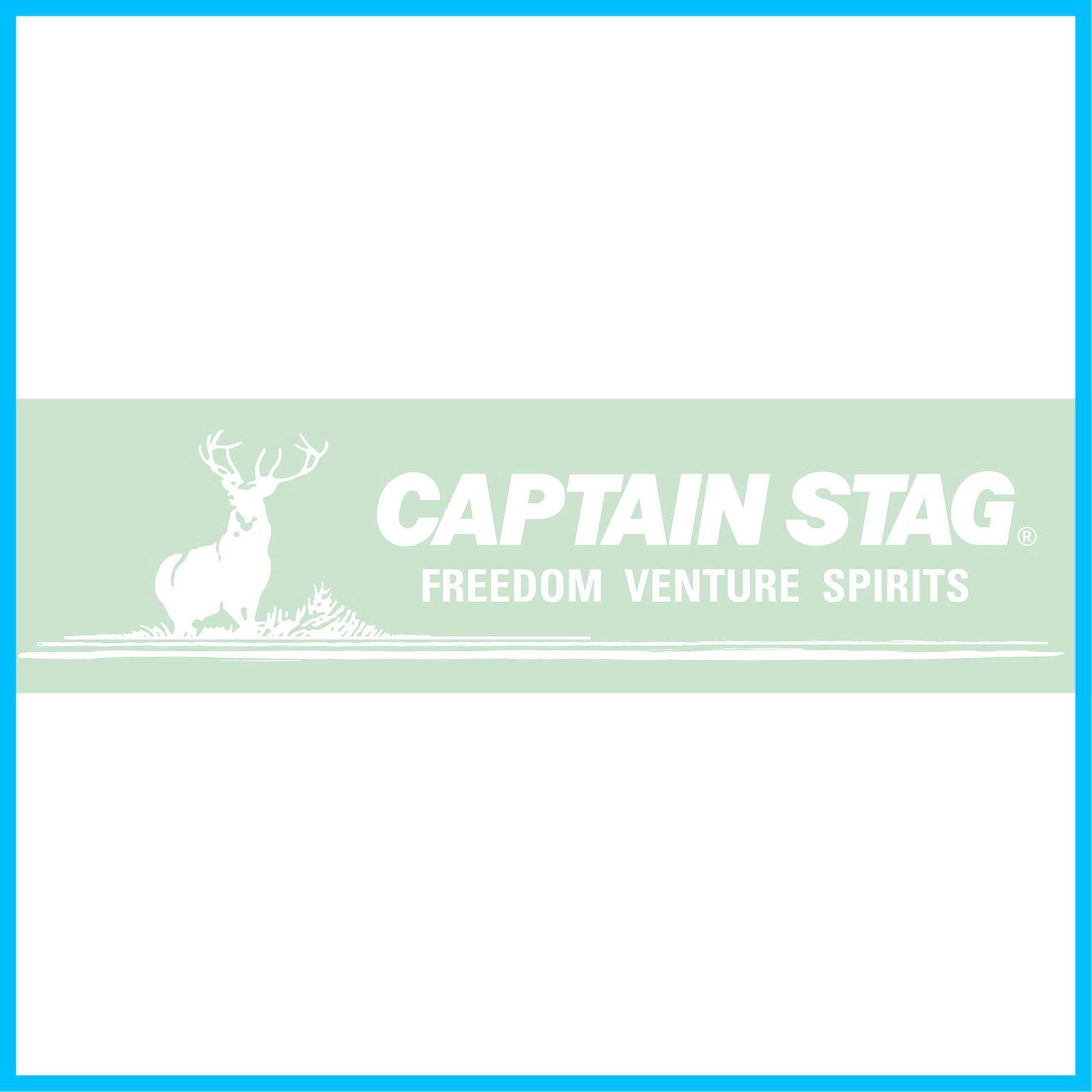 2021公式店舗 CAPTAIN STAG(キャプテンスタッグ) アウトドア CSデザインステッカー(ロゴ・スクエア)70×70mm UM-1590 