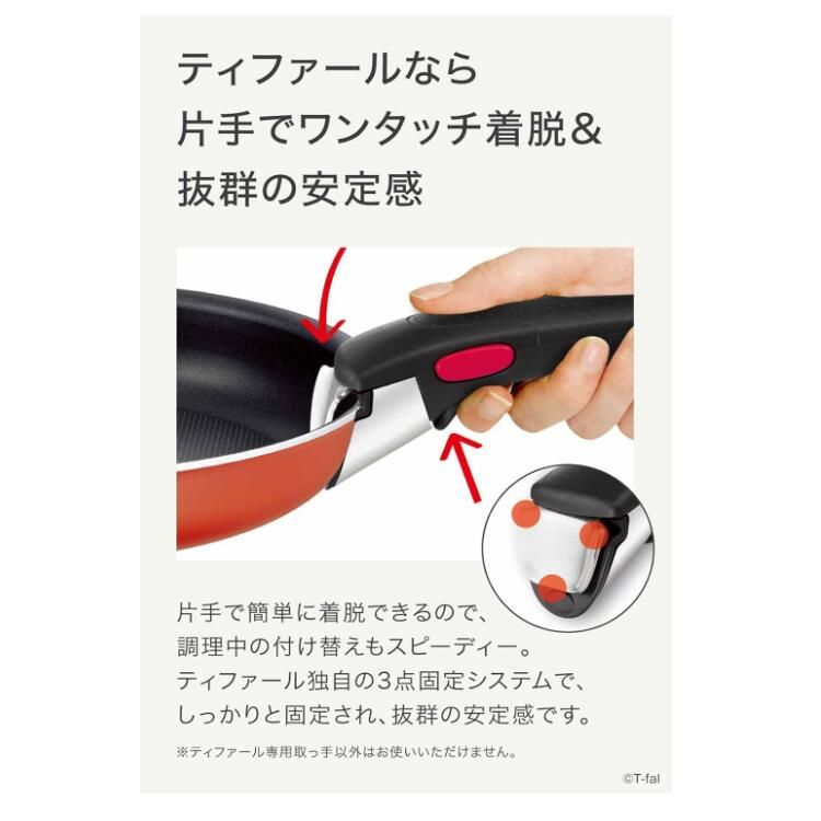 取っ手のとれるフライパン