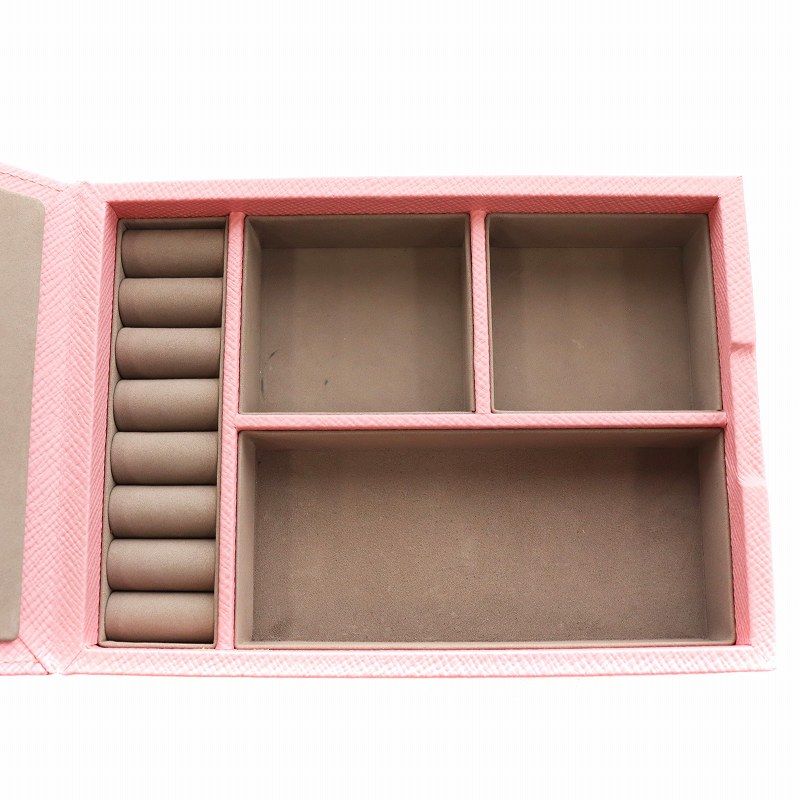 スマイソン SMYTHSON ジュエリーボックス アクセサリーケース ピンク /AN2