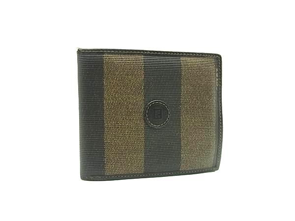 FENDI フェンディ ヴィンテージ ペカン柄 PVC 二つ折り 財布