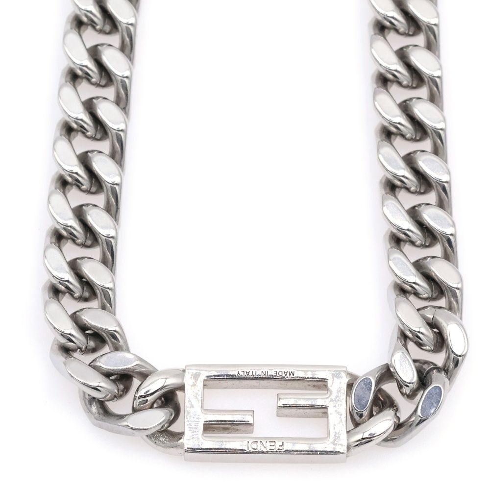 フェンディ FENDI ロゴ ネックレス ブランド7AJ835 FENDI ネックレス 7AJ544 B08 ロゴプレート(505812683