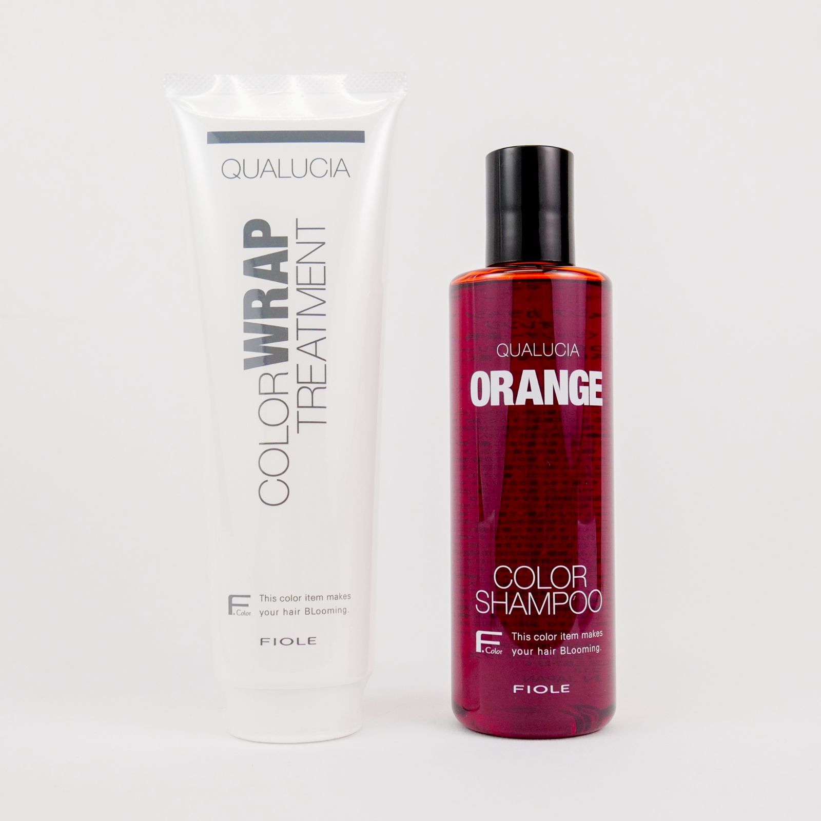 フィヨーレ FIOLE クオルシア カラーシャンプー オレンジ 250ml u0026 カラーラップトリートメント 240g セット ORANGE QUALUCIA