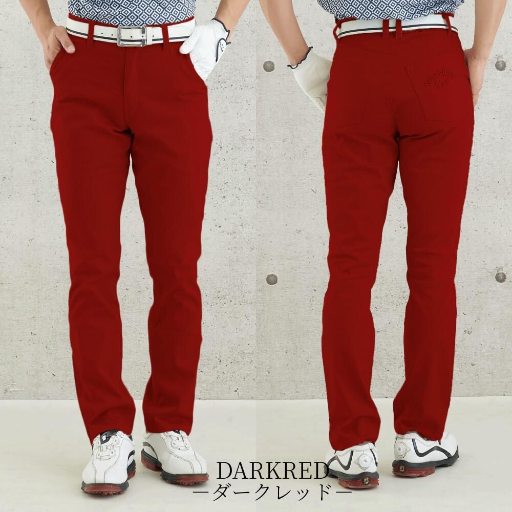 【公式NewEdition GOLF】ゴルフパンツ ゴルフウェア メンズ売れ筋 当方売れ筋No1カラー ストレッチ チノパン ズボン パンツ ニューエディションゴルフ NEG-026（ダークレッド 3L）