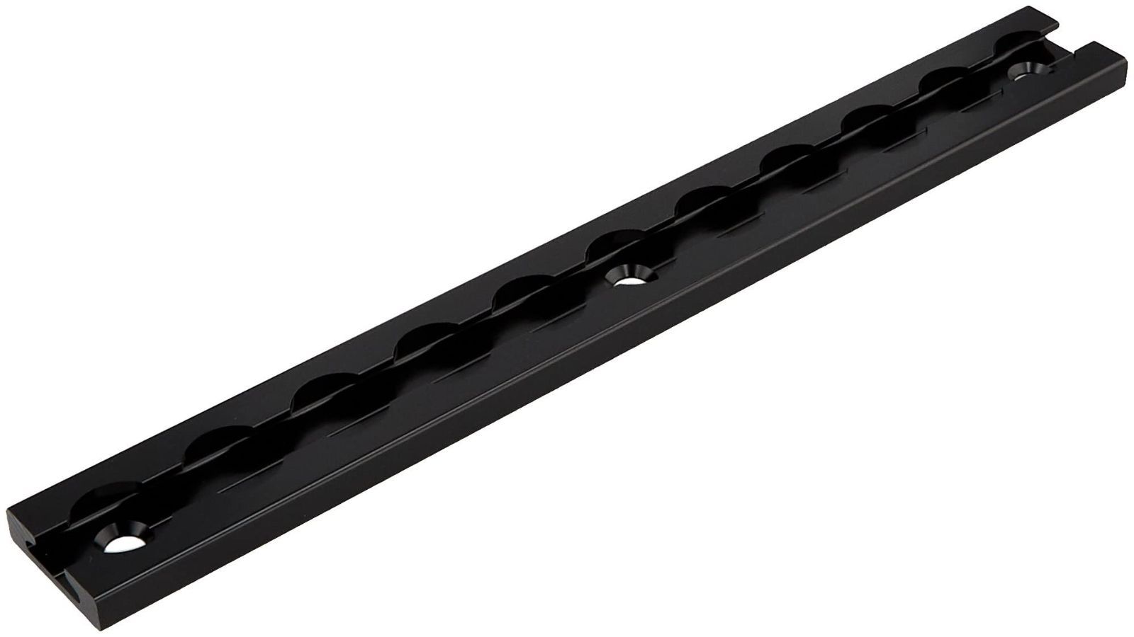285mm_ブラック キジマ (kijima) バイク バイクパーツ ワンタッチレール 車体固定 285mm アルミ製アルマイト仕上げブラック 303-0091B