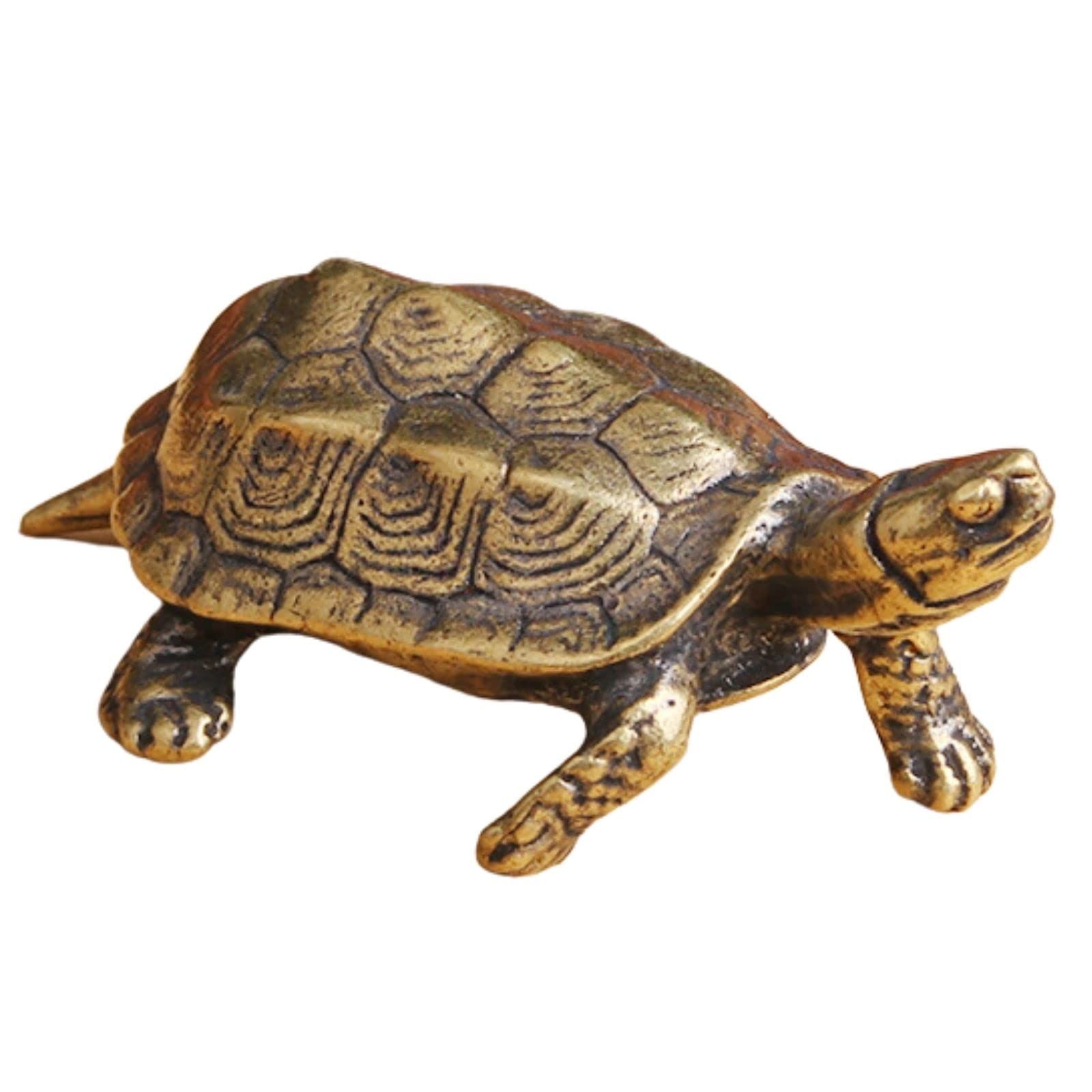 ティーグルブラン】 亀 置物 風水 オブジェ 縁起物 インテリア