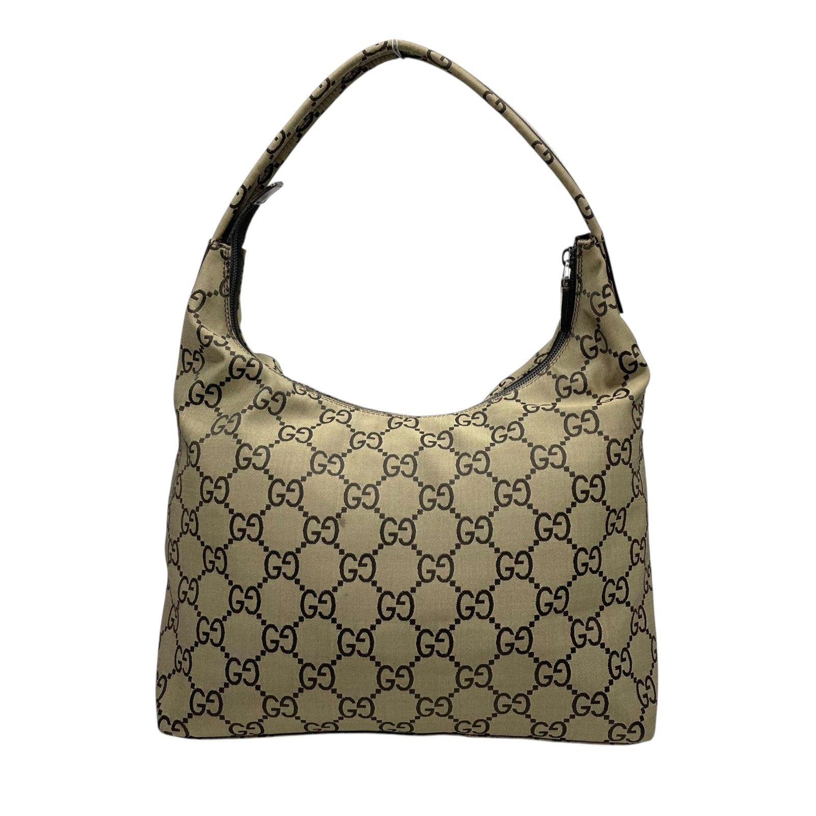美品 GUCCI グッチ バッグ GGキャンバス ワンハンドル