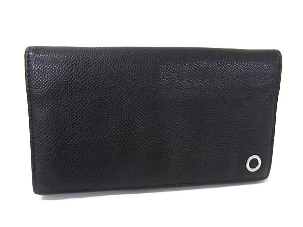 ブルガリ BVLGARI レザー 二つ折り 折り財布 ブラック ON451 ブルガリ BVLGARI レザー 二つ折り 折り財布 ブラック ON451