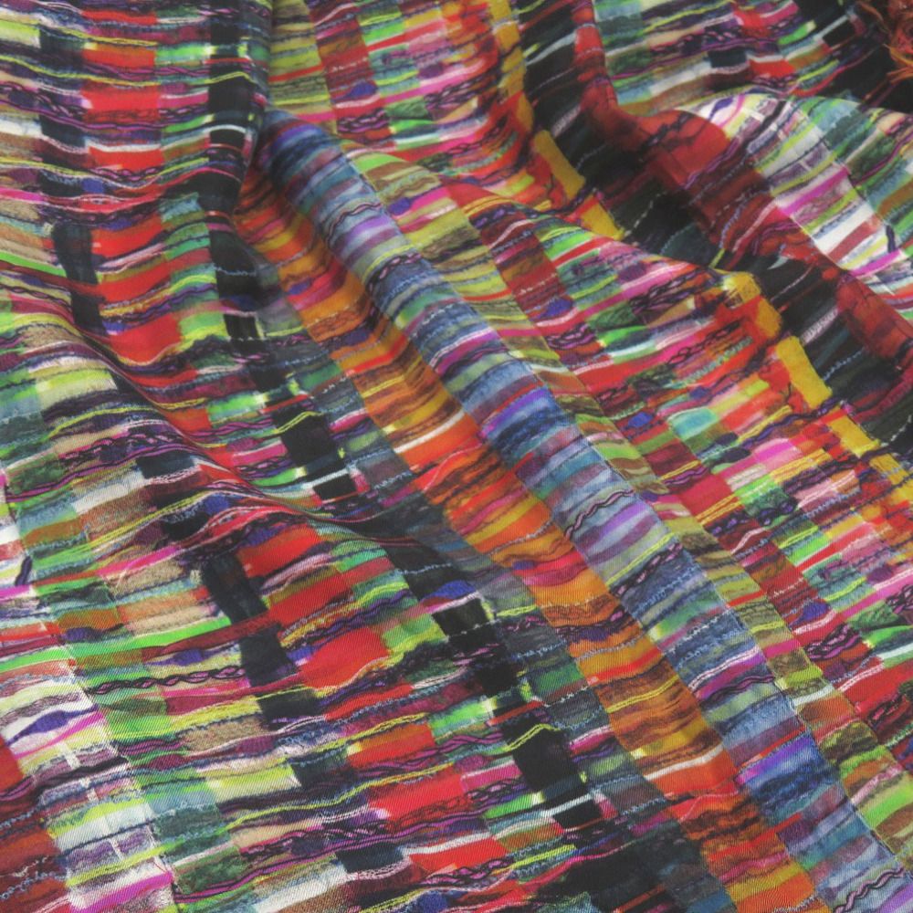 美品 シャネル ココマーク 大判ストール ツイード転写 ストール シルク  