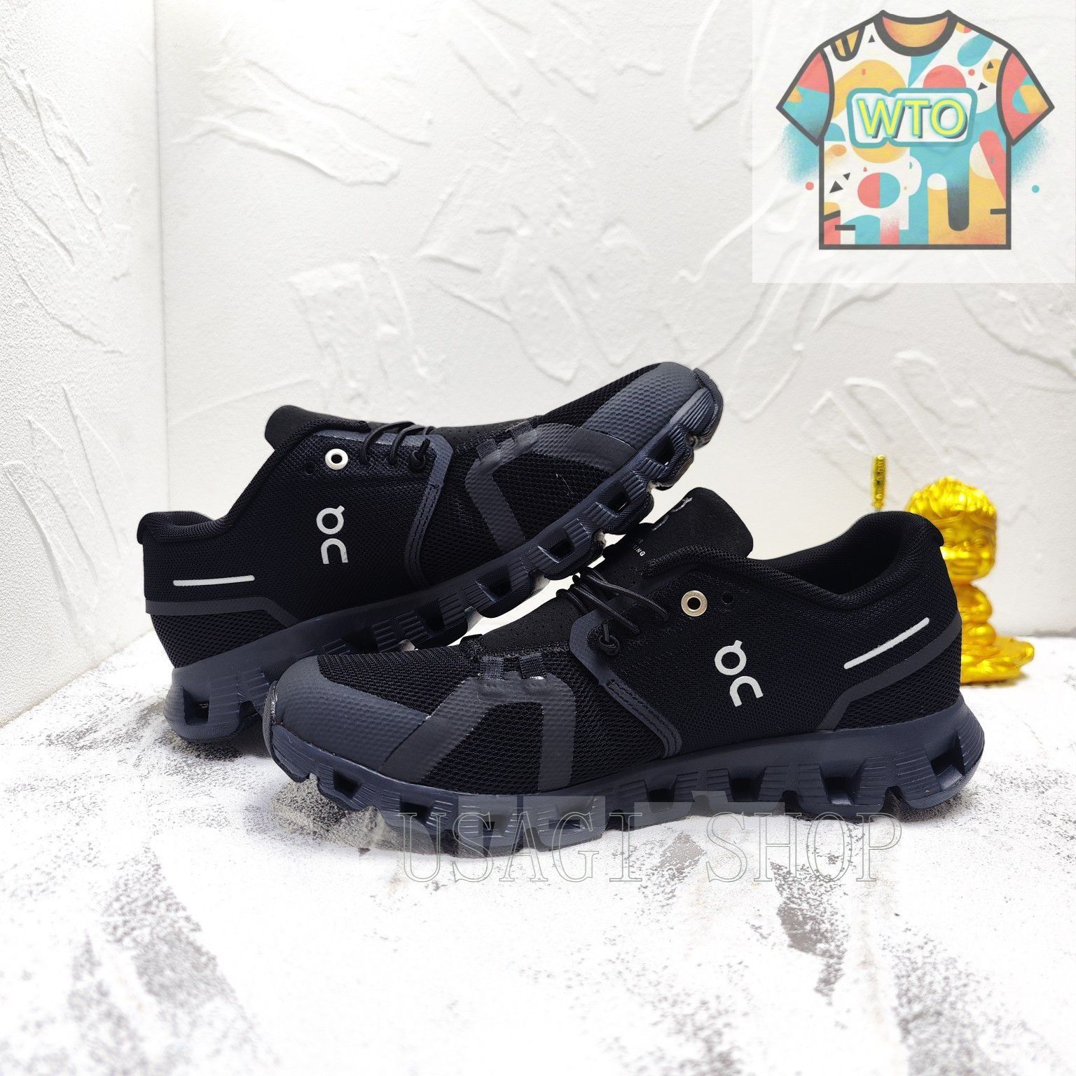 ON ランニングシューズ ブラック　cloud 5 On オン ランニングシューズ Cloud 5 クラウド5 All Black