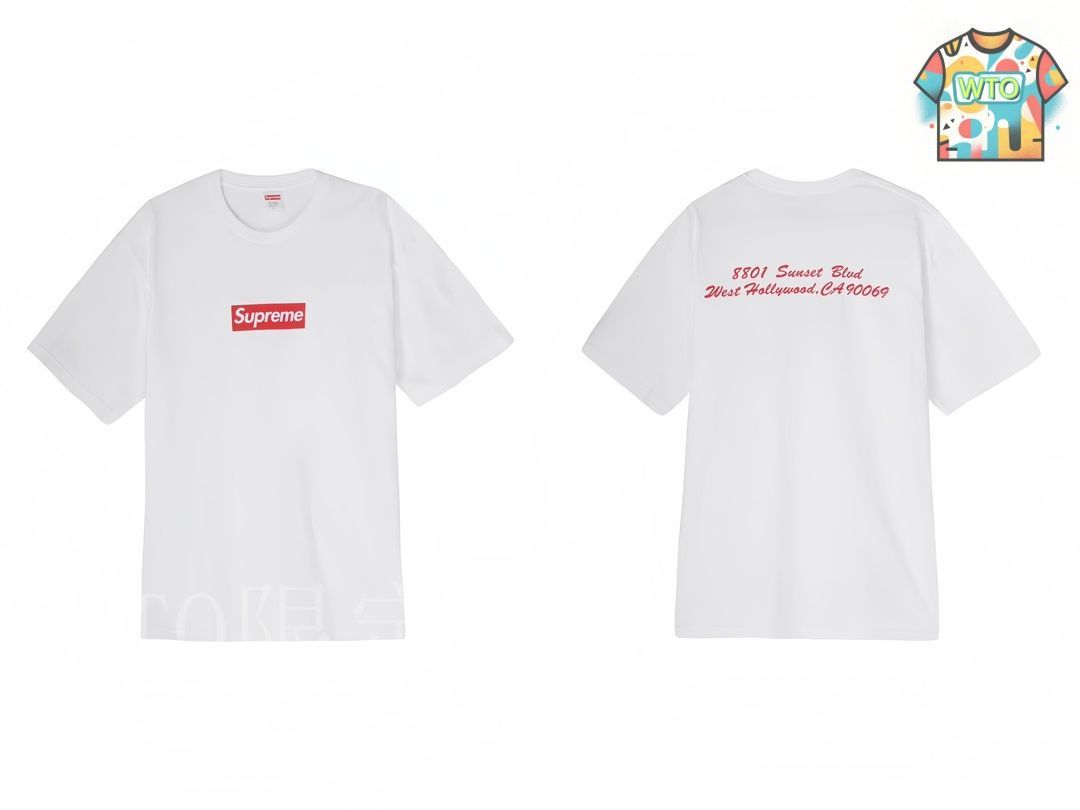 【希少/送料・関税無料/SS23/未入荷】West Hollywood Box Logo Supreme SS23 Week 1 West Hollywood Box Logo Tee Box SUP-SS23-050