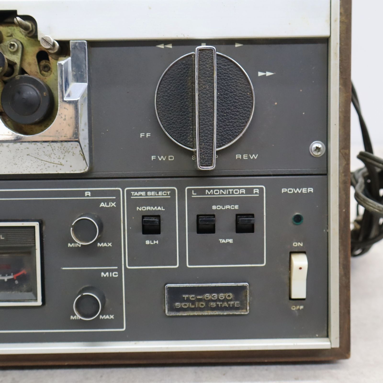 通電OK ソニー　SONY TC-6360A オープンリールデッキ　ジャンク SONY TC-6360Aオープンリールデッキ ジャンク品 通電OK ソニー SONY TC