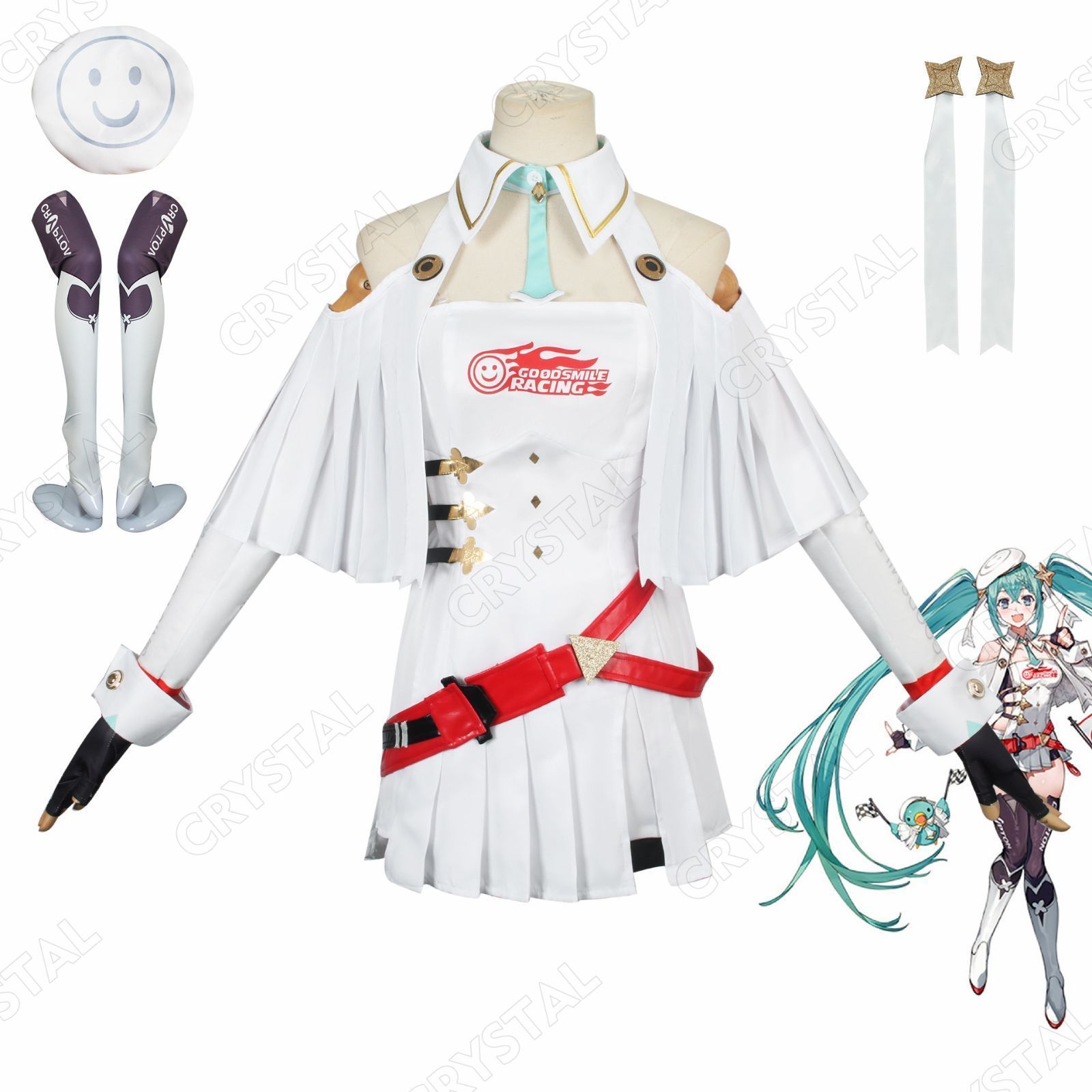 初音ミク レーシングスーツコスプレ衣装 ミクレーシングカーコスプレ衣装 初音ミク打うた衣装 コスプレ ハロウィン クリスマス 文化祭 学園祭 舞台 仮装 公演衣装 変装 仮装 撮影イベントコスプレ