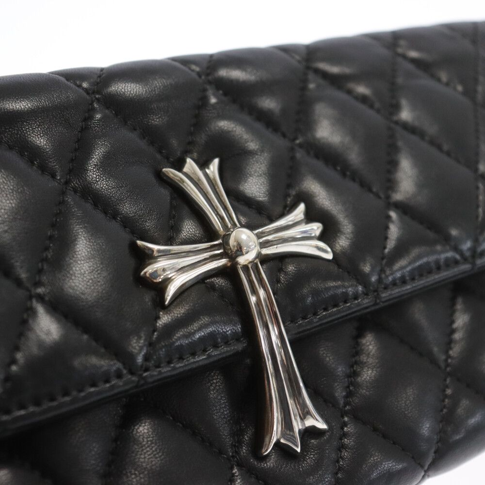 【CHROME HEARTS】 キルティング レザー クラッチバッグ 楽天市場】CHROME HEARTS BS FLEUR QUILTED LEATHER CLUTCH BAG