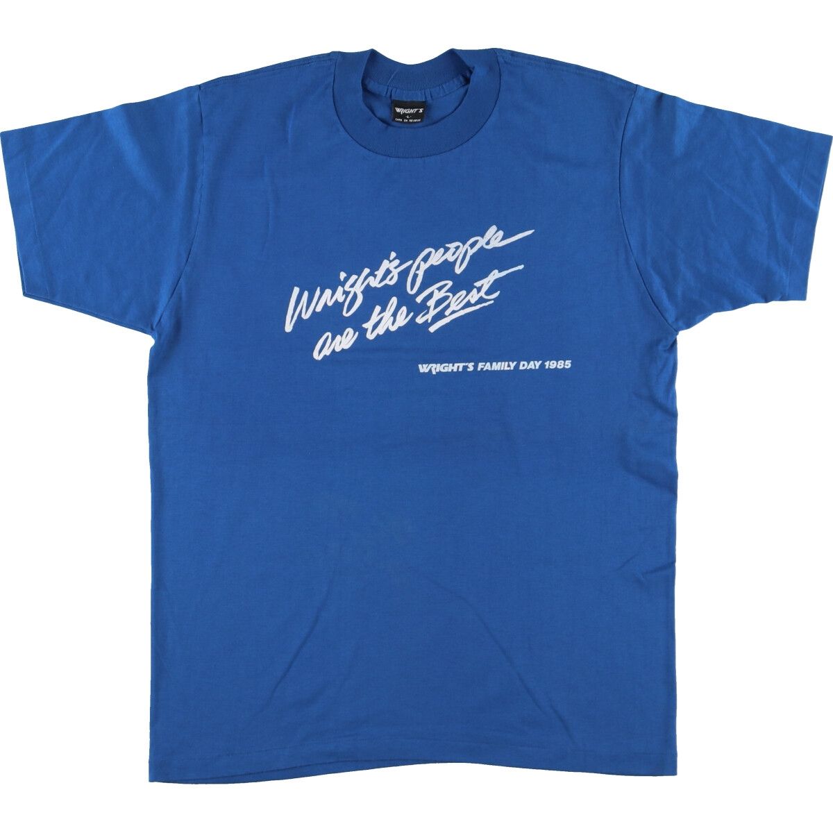古着 80年代 WRIGHT'S プリントTシャツ USA製 メンズL ヴィンテージ/eaa460527