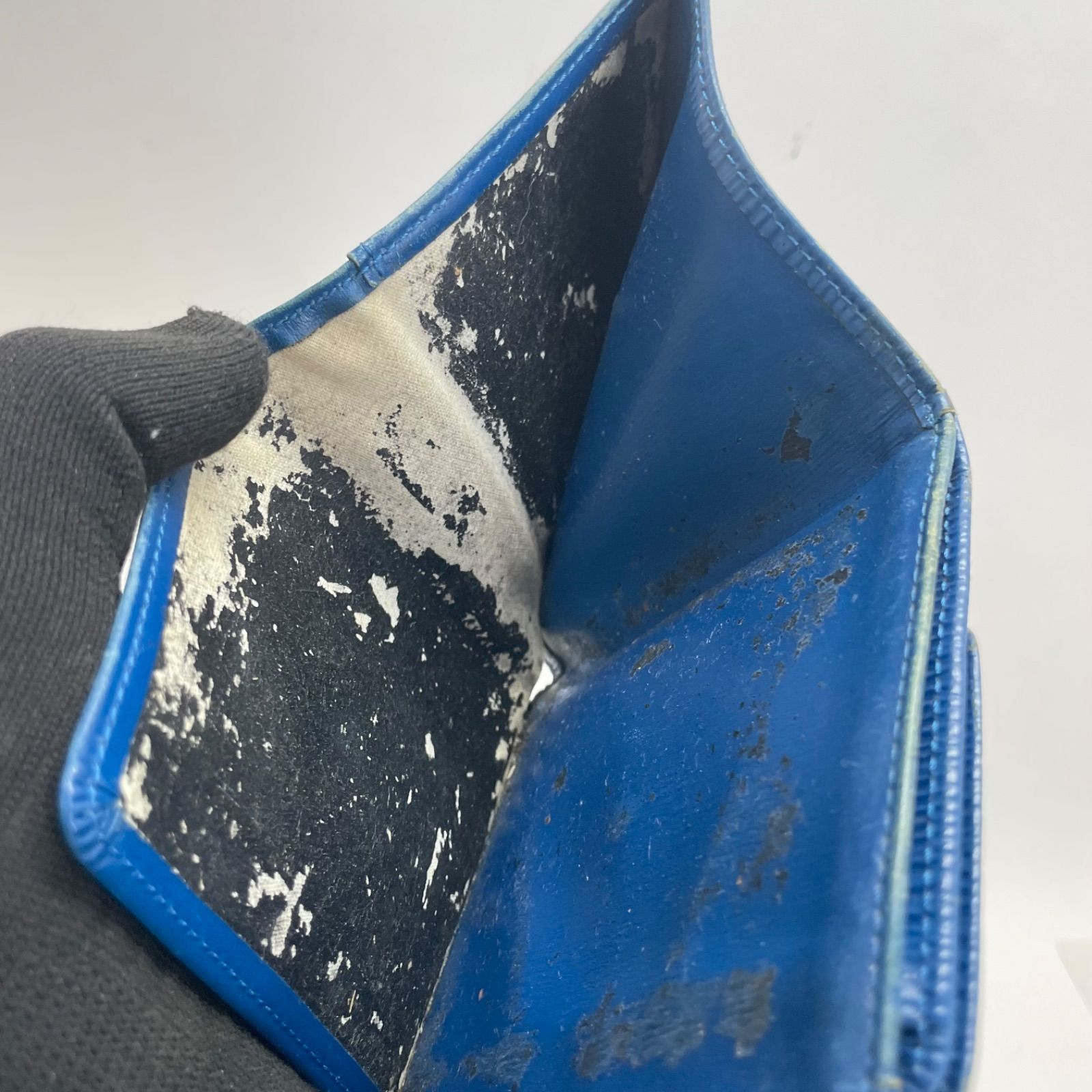 2323 LOUIS VUITTON ルイヴィトン エピ ブルー 三つ折り財布
