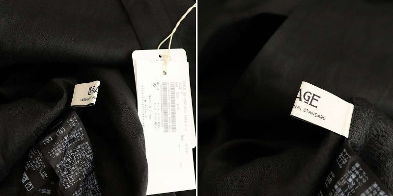 未使用品 ジャーナルスタンダードレサージュ journal standard L'essage 25SS ラミーシアーシャツ F ブラック /DO ■OS レディース JOURNAL STANDARD - ジャーナルスタンダードレサージュ 25SS
