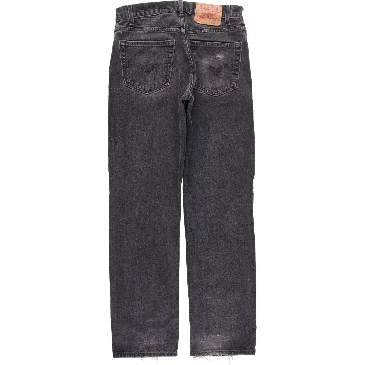 古着 00年代 リーバイス Levi s 505 REGULAR FIT STRAIGHT LEG ブラックデニム テーパードデニムパンツ メンズw32相当 eaa587445