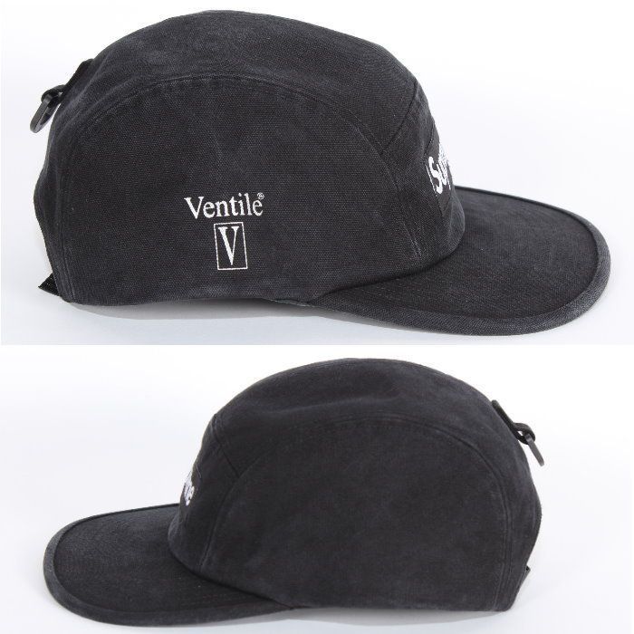 Supreme シュプリーム キャップ ブラック フリーサイズ Ventile