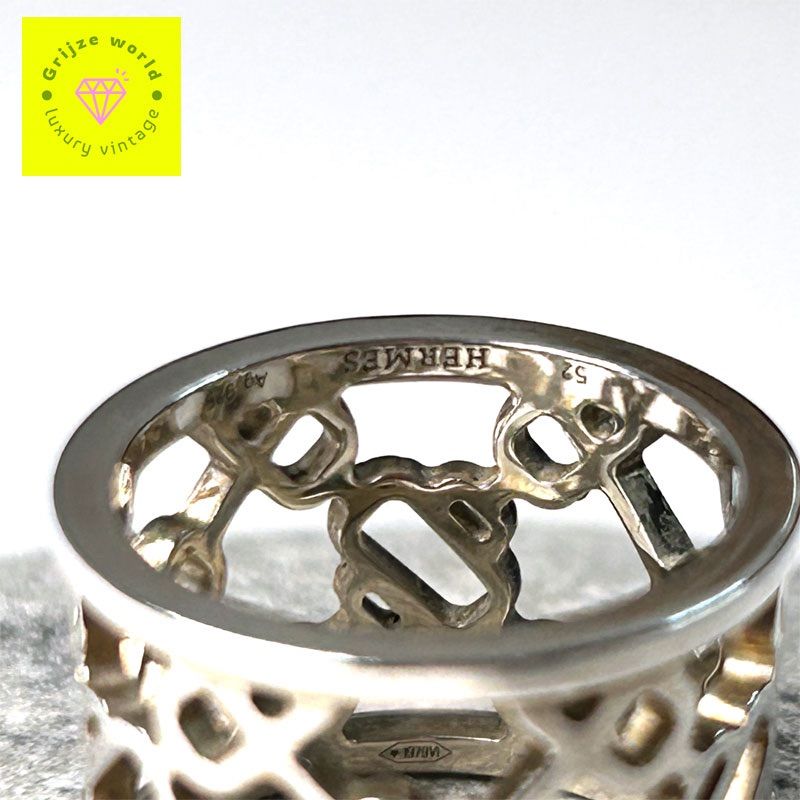 HERMES エルメス シェーヌダンクル パスレルGM Passerelle シルバー925