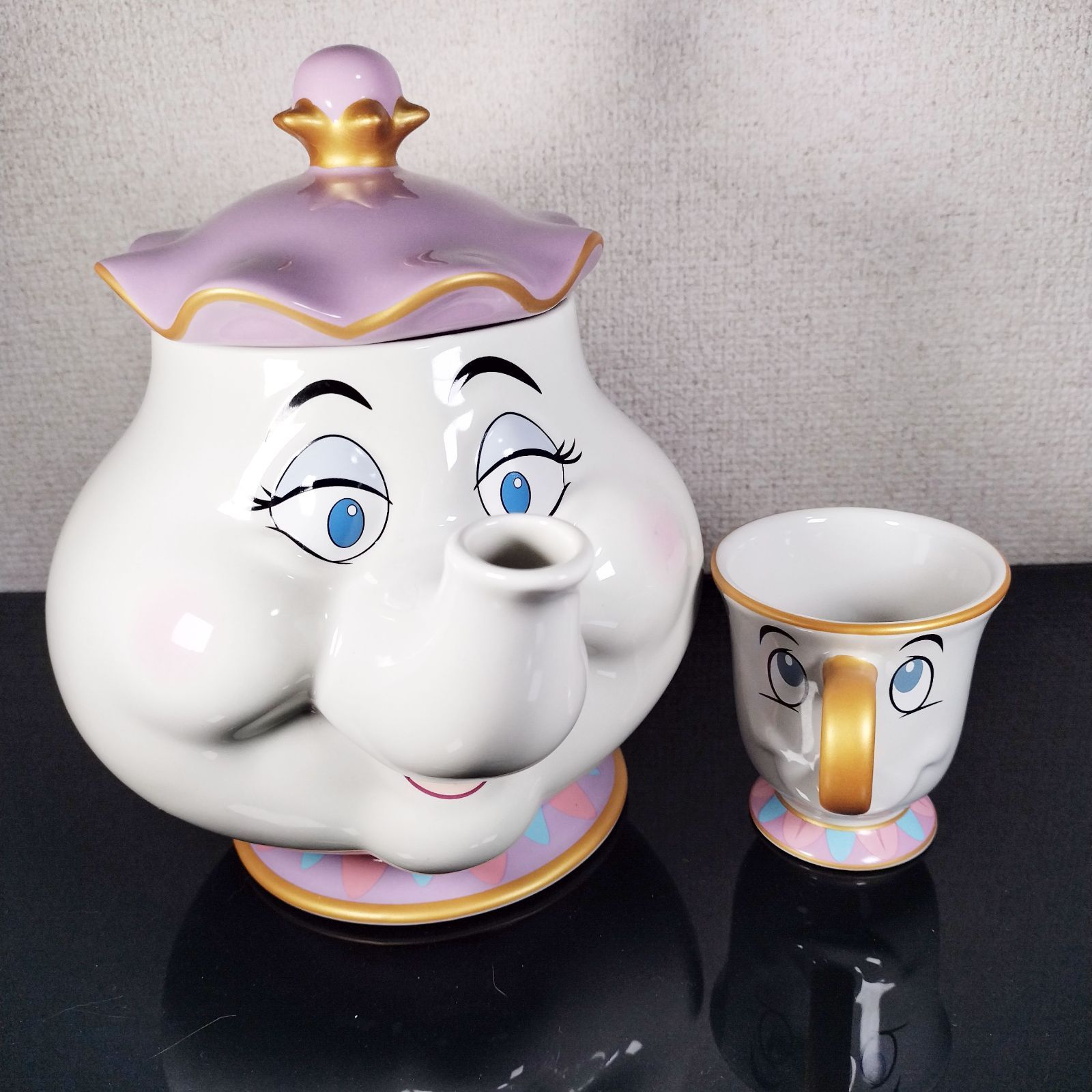 ポット夫人とチップ ディズニーリゾート 美女と野獣 かわいい 美品