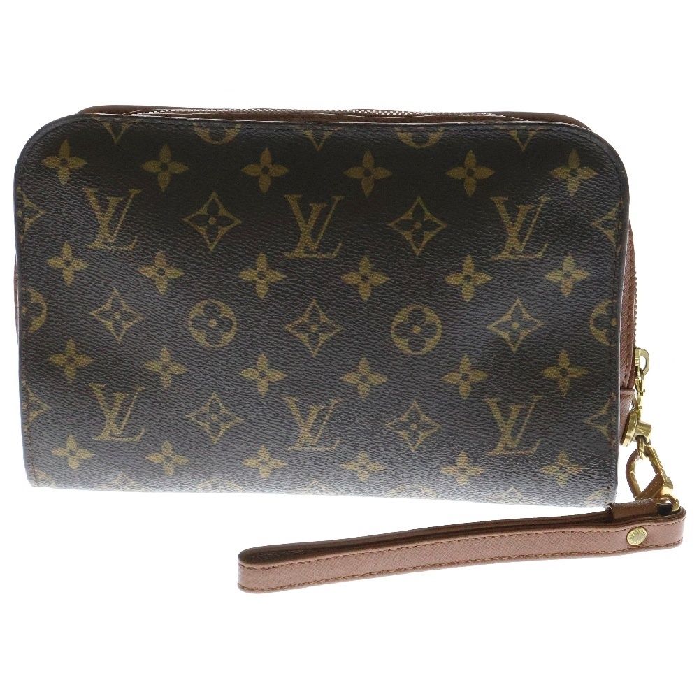 LOUIS VUITTON ルイヴィトン モノグラム オルセー ブラウン PVCレザー ポシェットバッグ セカンドバッグ M51790