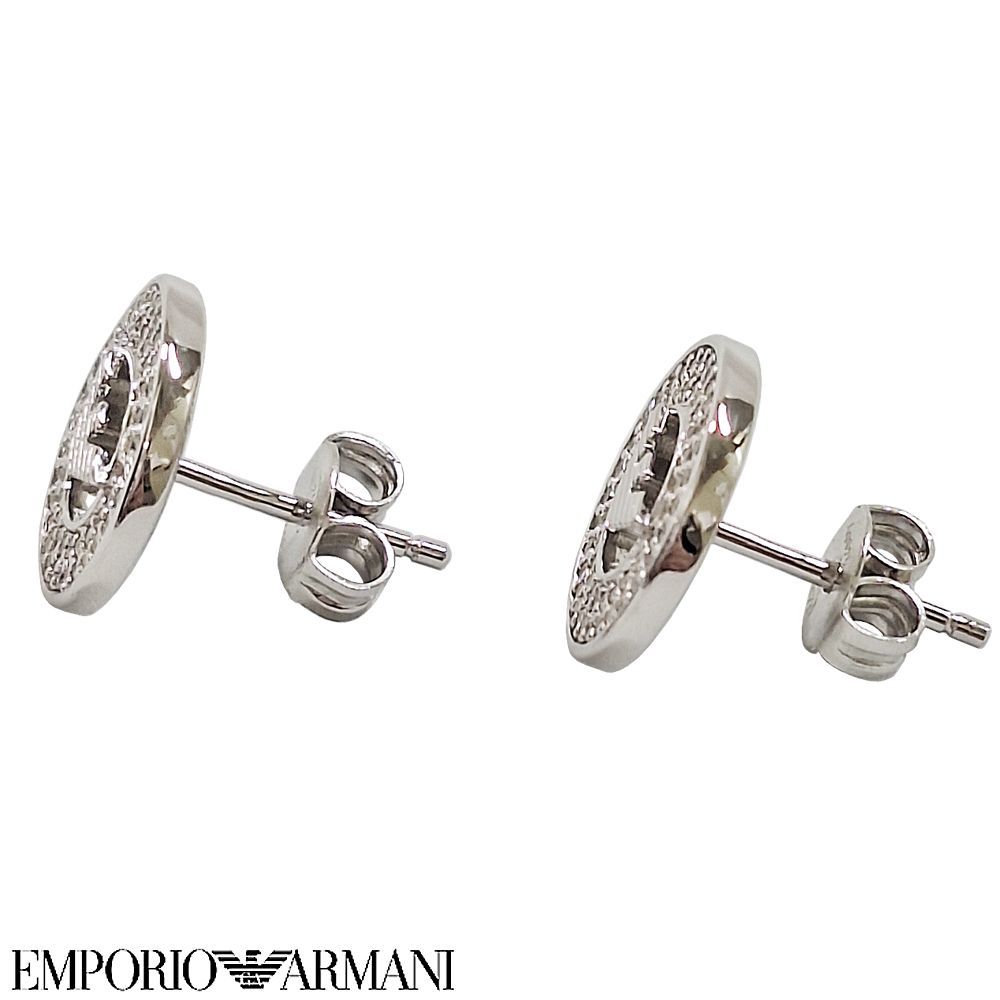 新品】エンポリオアルマーニ ピアス 両耳 レディース シルバー