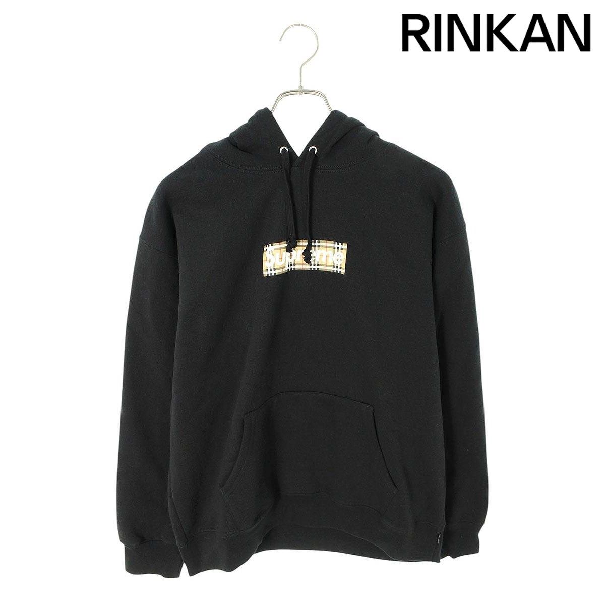 シュプリーム ×バーバリー Burberry  22SS  Burberry Box Logo Hooded Sweatshirt バーバリーボックスロゴパーカー メンズ M