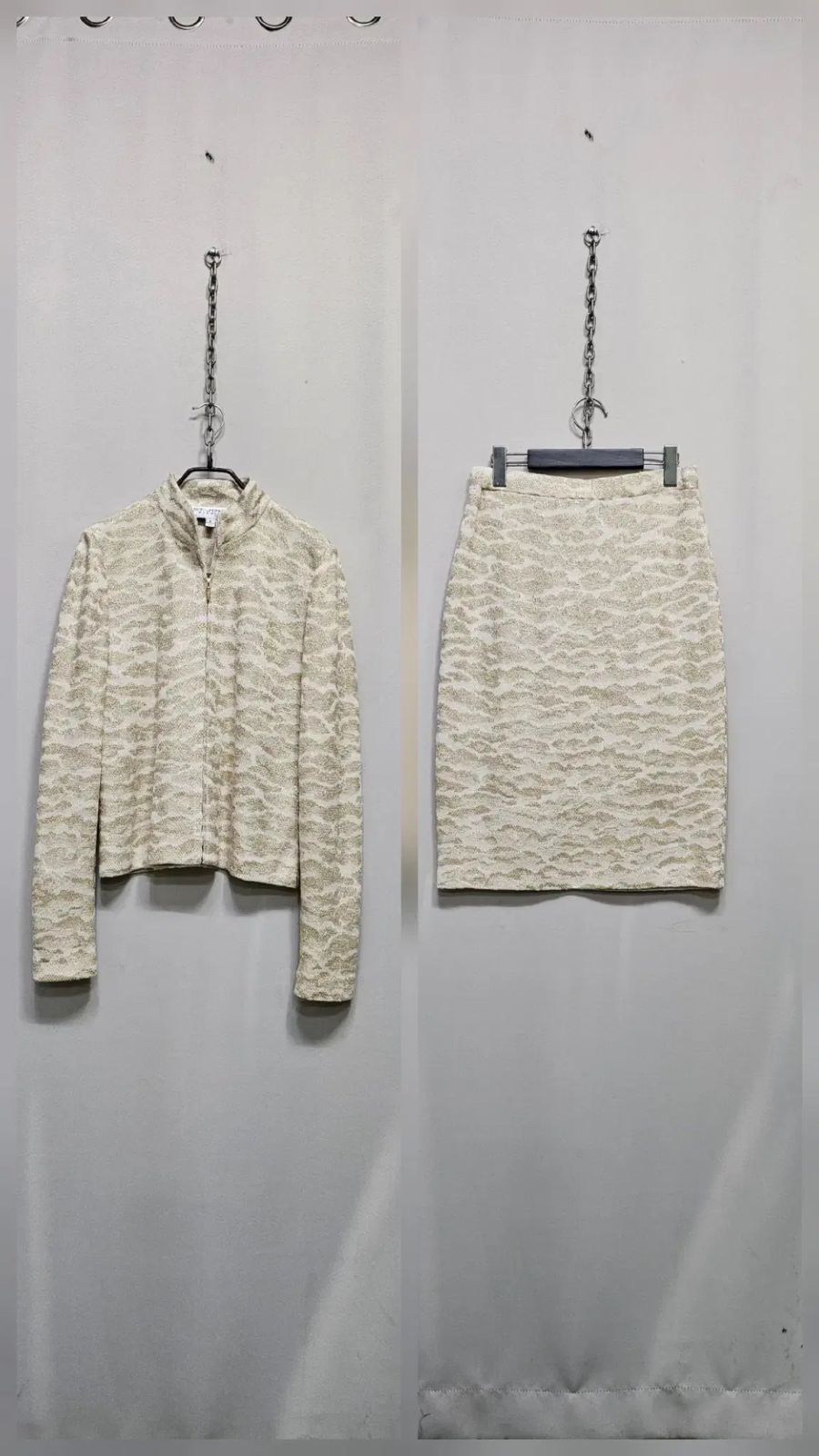 セントジョン ツイード スパンコール付きセットアップ キラキラ