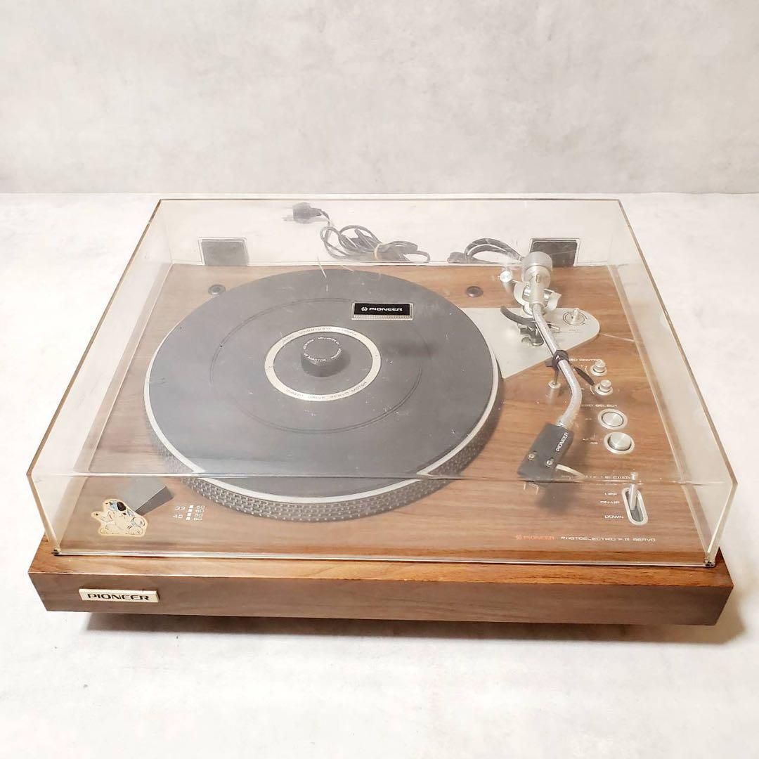 現状品 PIONEER パイオニア PL-1250 レコードプレイヤー ターンテーブル 通電 済み 動作未保証 オーディオ機器