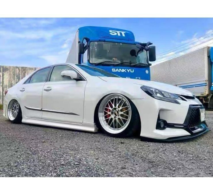 特売！パールホワイト塗装済 トヨタ マークX GRX系 サイド