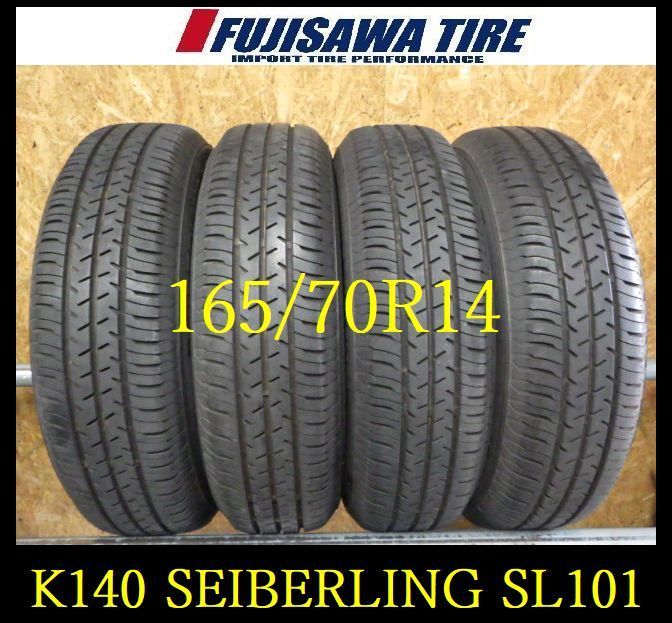 K140 ◆ ◆ 製造◆約8.5部山◆SEIBERLING SL201◆165 70R14◆4 25134390