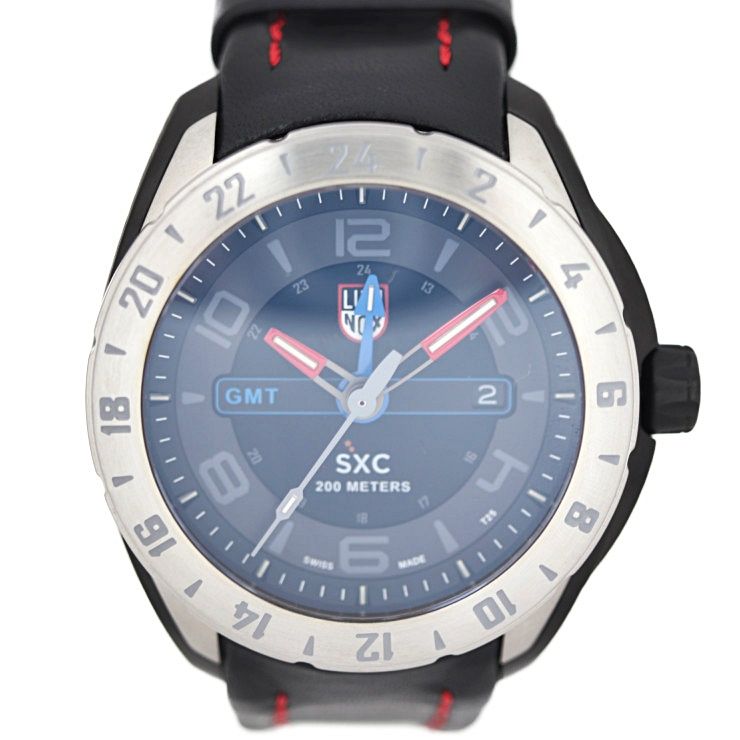 LUMINOX ルミノックス 腕時計 5127 ステンレススチール ブラック SXC スチール GMT クォーツ 【本物保証】 - メルカリ