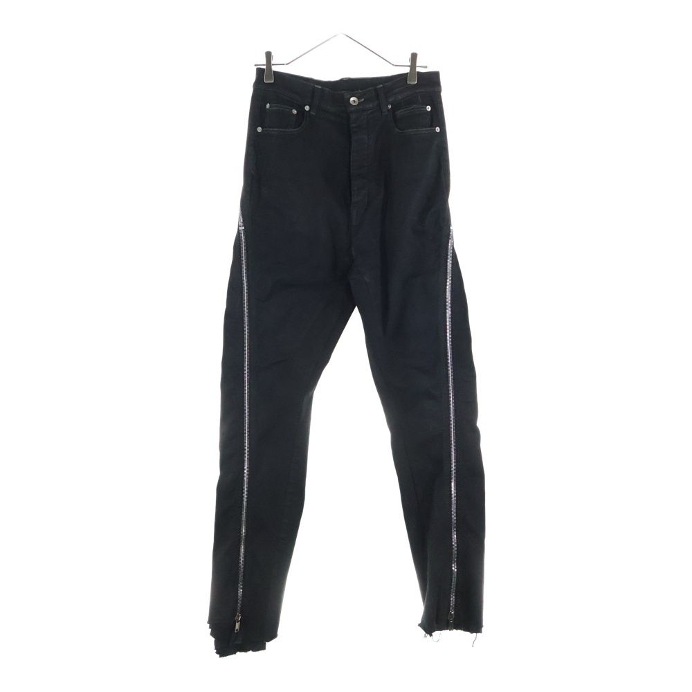Rick Owens リックオウエンス Bolan Banana ボラン バナナ ジップアップパンツ ブーツカットパンツ ブラック DU02B4363-SBB