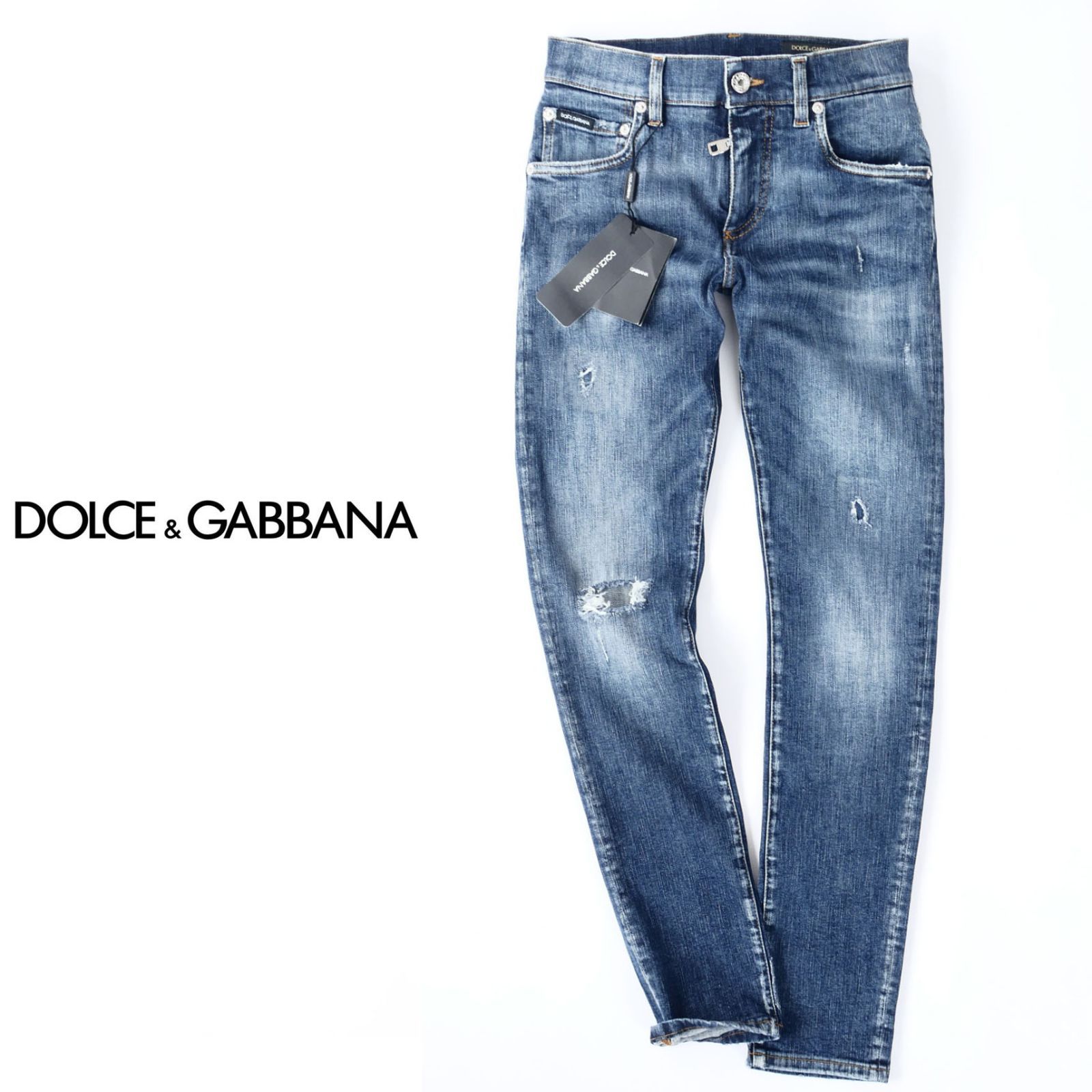 Dolce&Gabbana ドルチェ&ガッバーナデニムパンツ 46 ダメージ加工