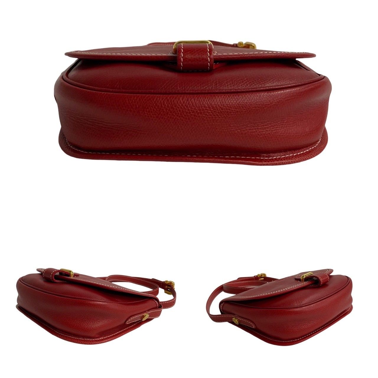 未使用保管品 LOEWE ロエベ ヴィンテージ アナグラム ロゴ レザー ミニ 