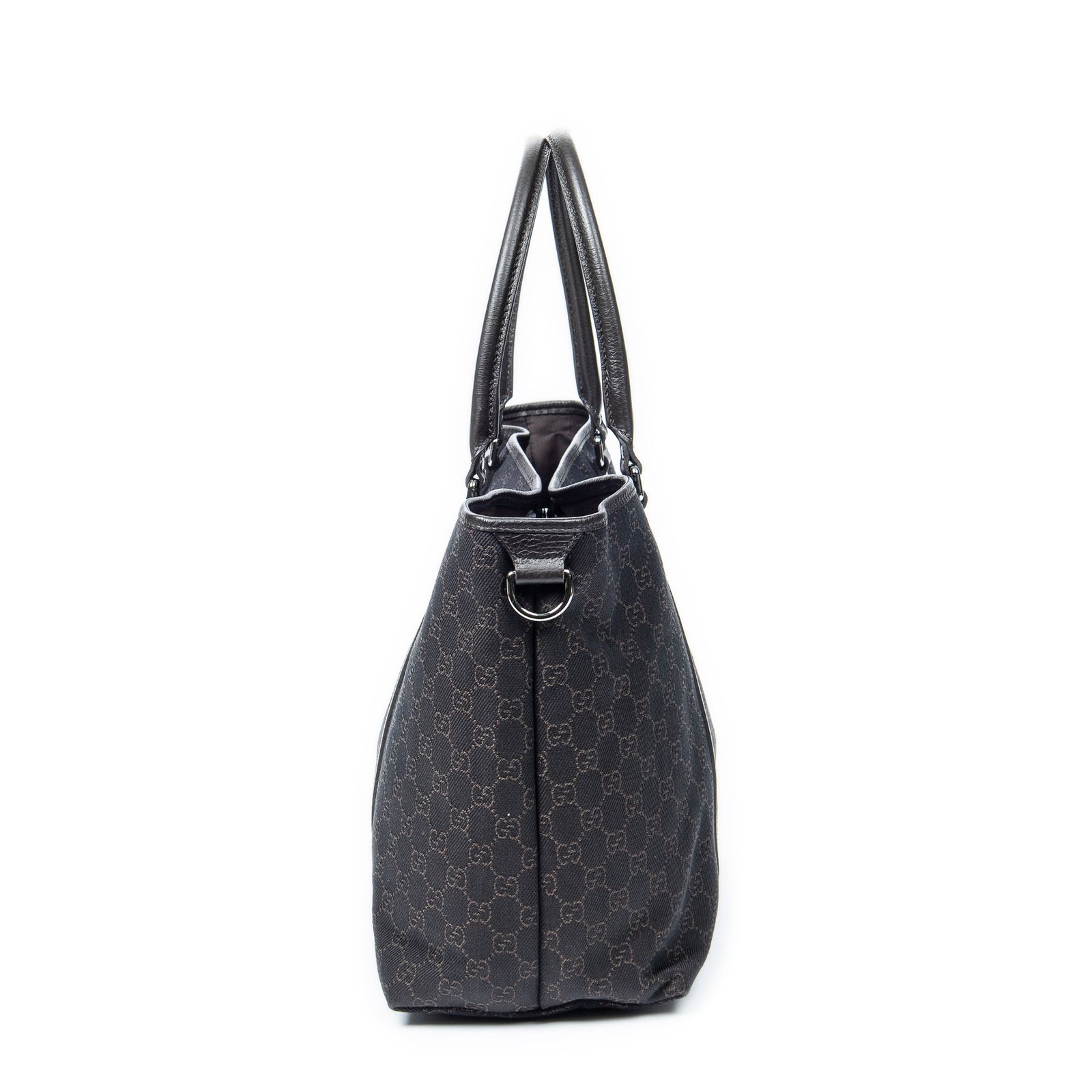 グッチ大ジョイトート茶色GGデニムキャンバスA