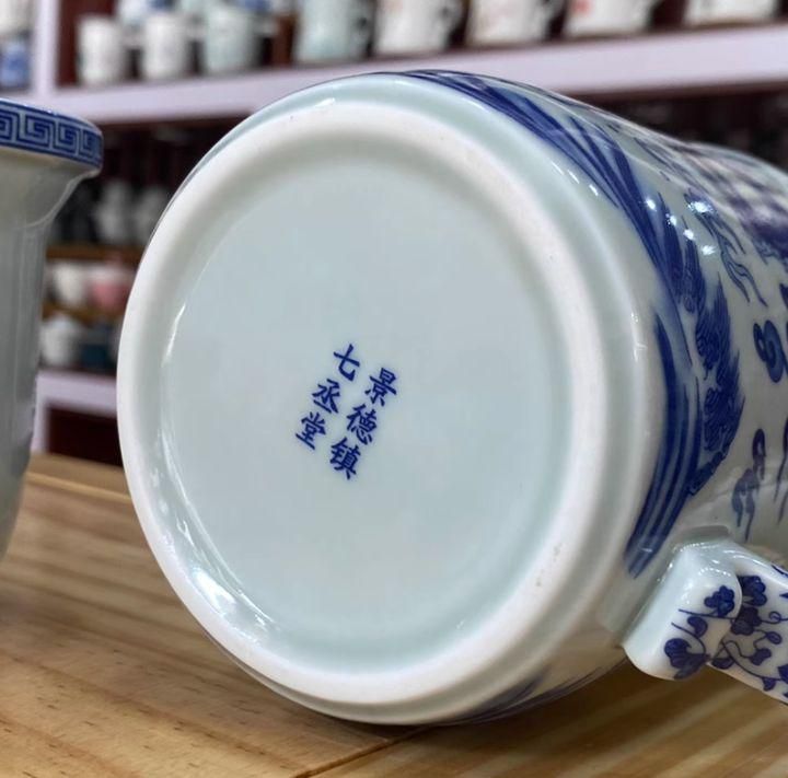 青花竜纹茶碗  濾過器  蓋椀 中国茶器 茶器  景徳鎮  飲茶食器 Amazon.co.jp: 青花竜茶碗 濾過器 蓋椀 中国茶器 茶器 景徳鎮
