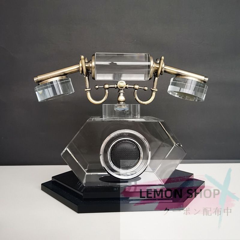 新しい中国スタイルレトロクリスタルテレフォンディスプレイ LEMON
