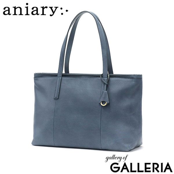 aniary ネイビー レザー トートバッグ 13-02000 アニアリ レザー