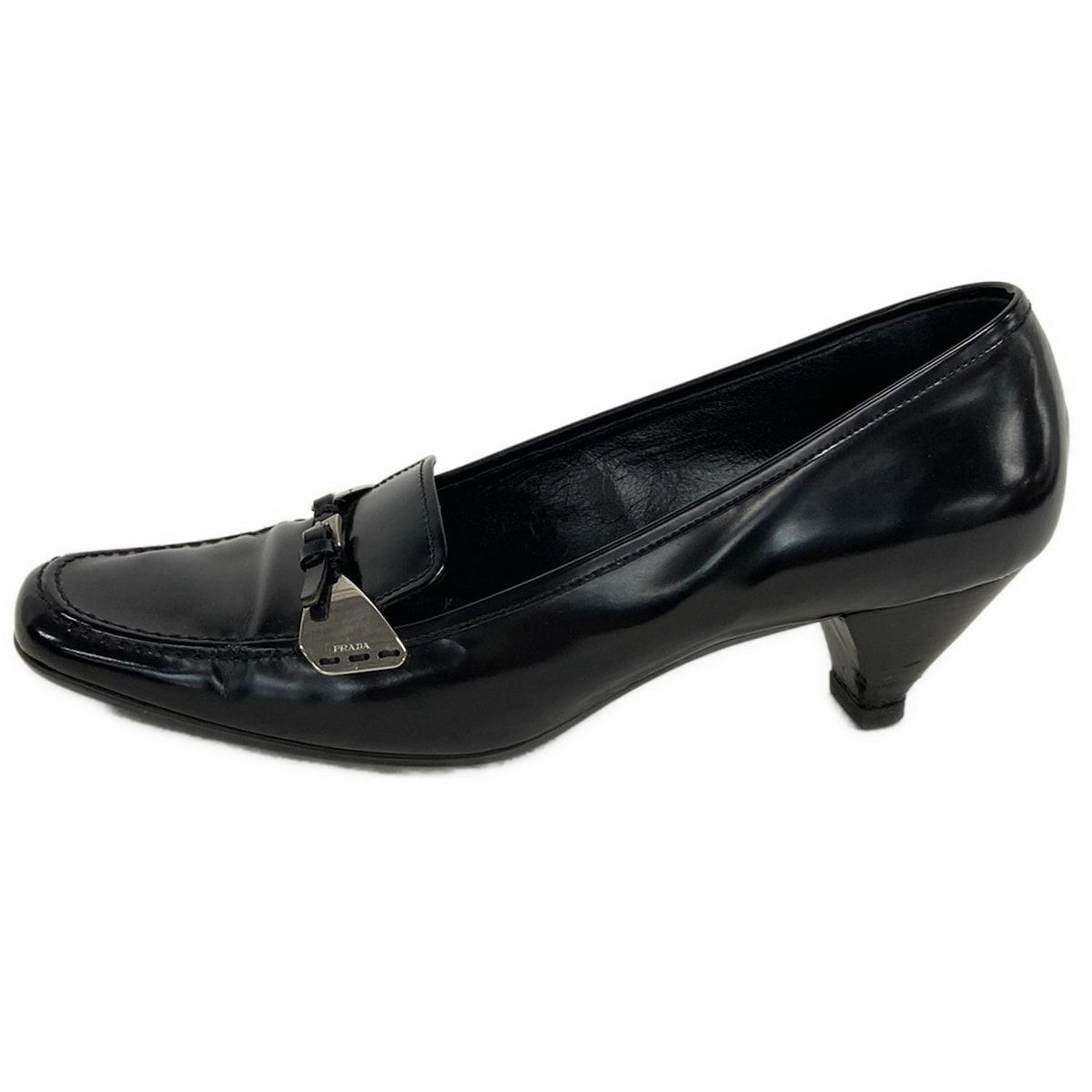 PRADA プラダ パンプス 36 1|2 レディース - 黒 レザー
