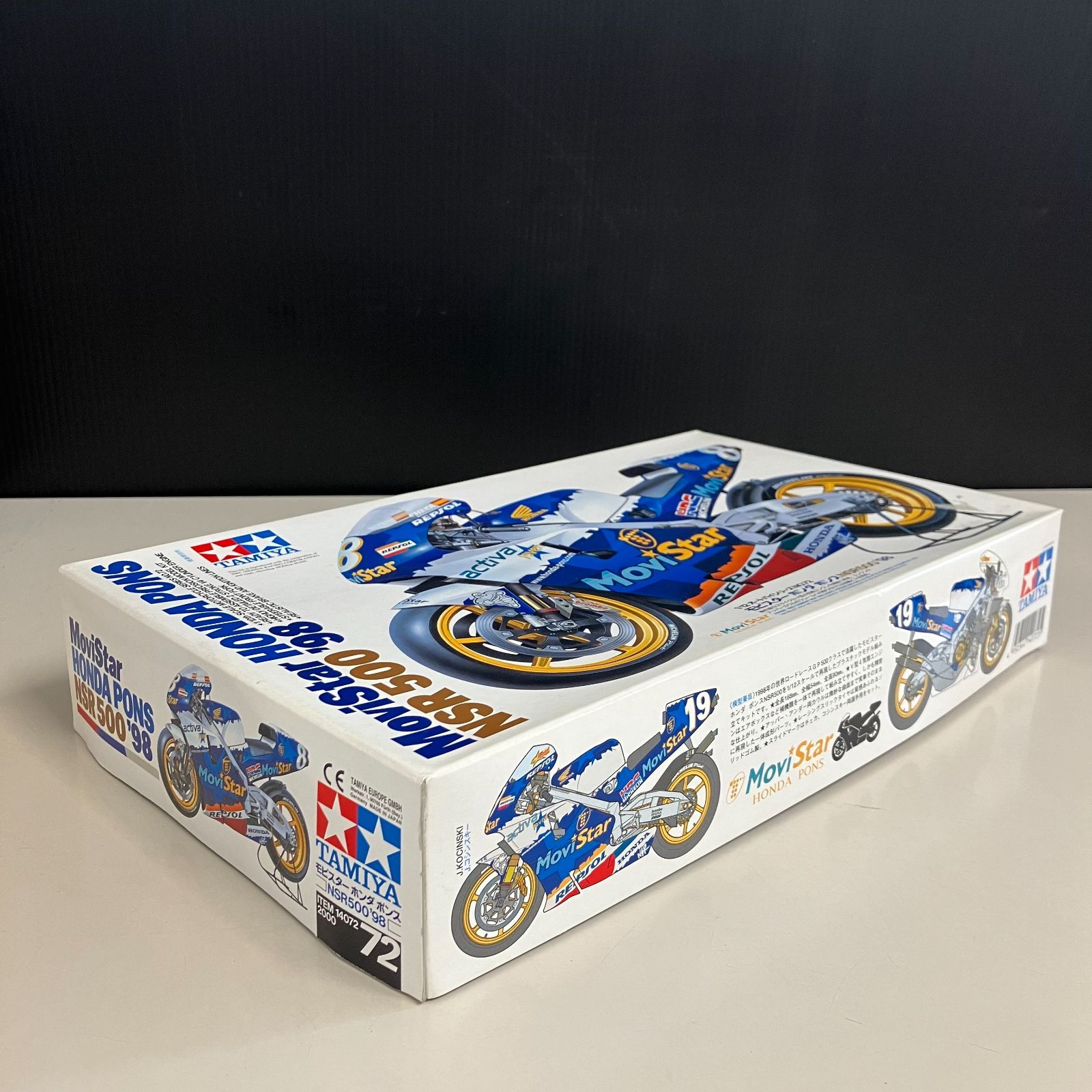 タミヤ 1/12 モビスター ホンダ ポンス NSR500 ’98 オートバイシリーズ No.72【むつ42-0166】