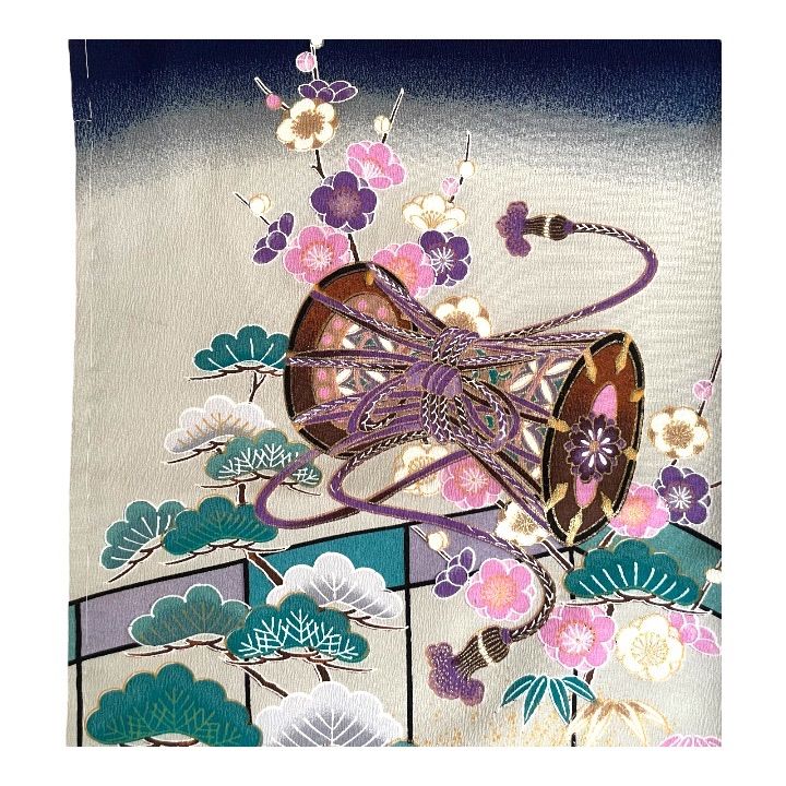 一流の品質! 半額 アンティーク 七五三 5歳児 羽織袴セット 鷹 紺