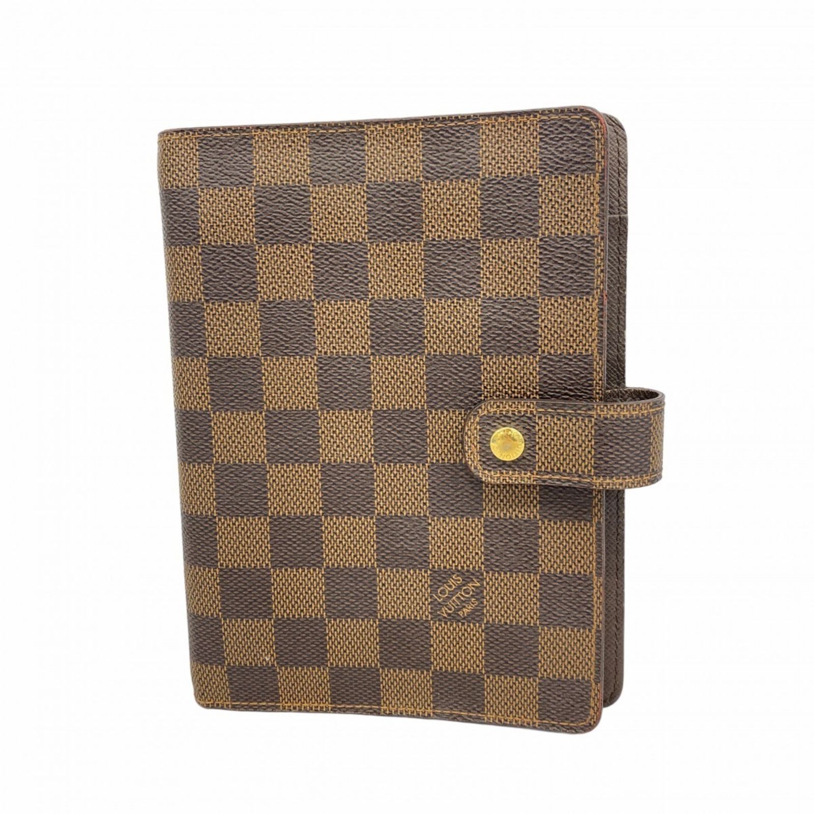 ルイ ヴィトン Louis Vuitton ルイ ヴィトン 手帳カバー ダミエ アジェンダMM R20250 エベヌメンズ レディース