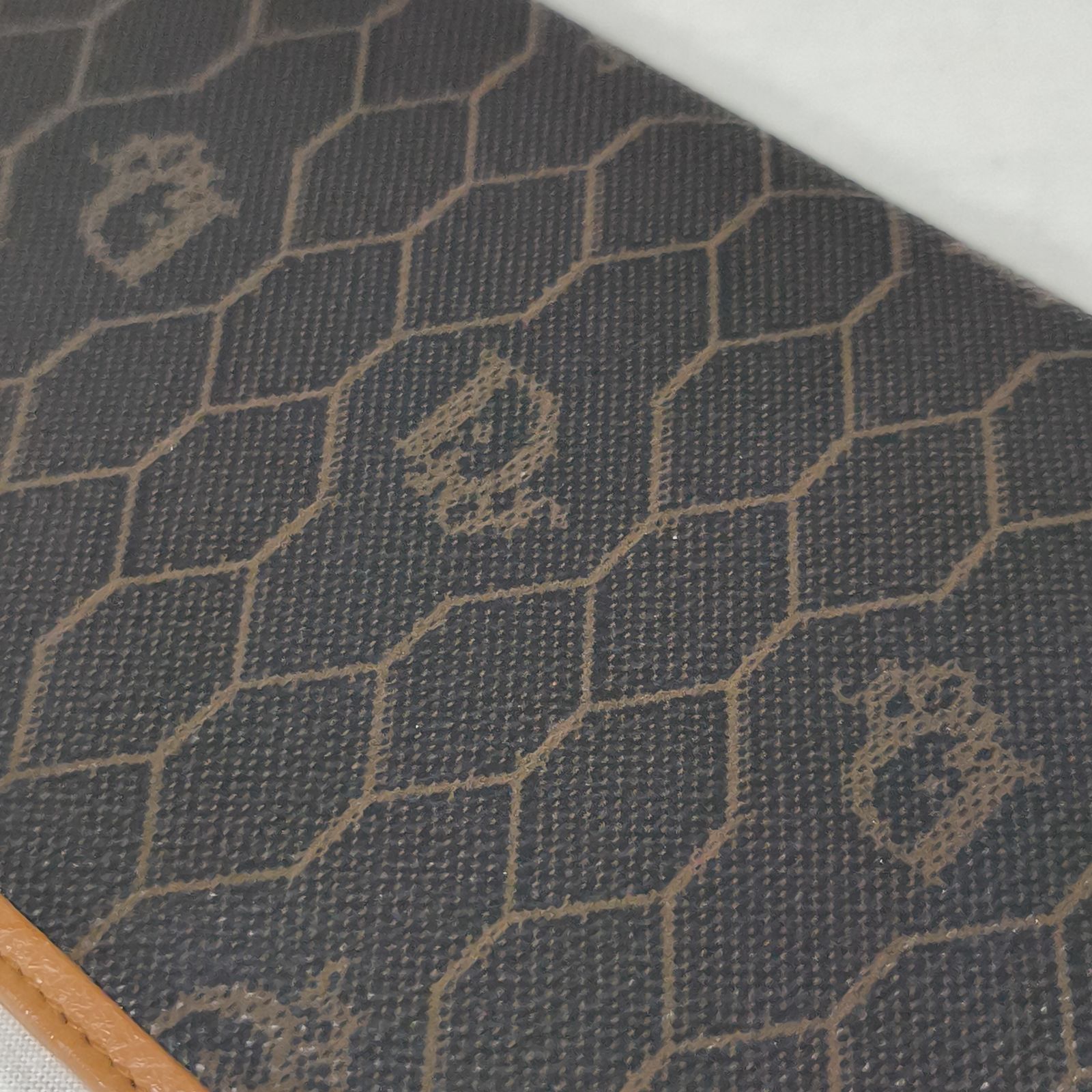 クリスチャンディオール Christian Dior 長財布 ハニカム がま口 ヴィンテージ ブラウン 美品✨️ Christian Dior クリスチャンディオール ヴィンテージ