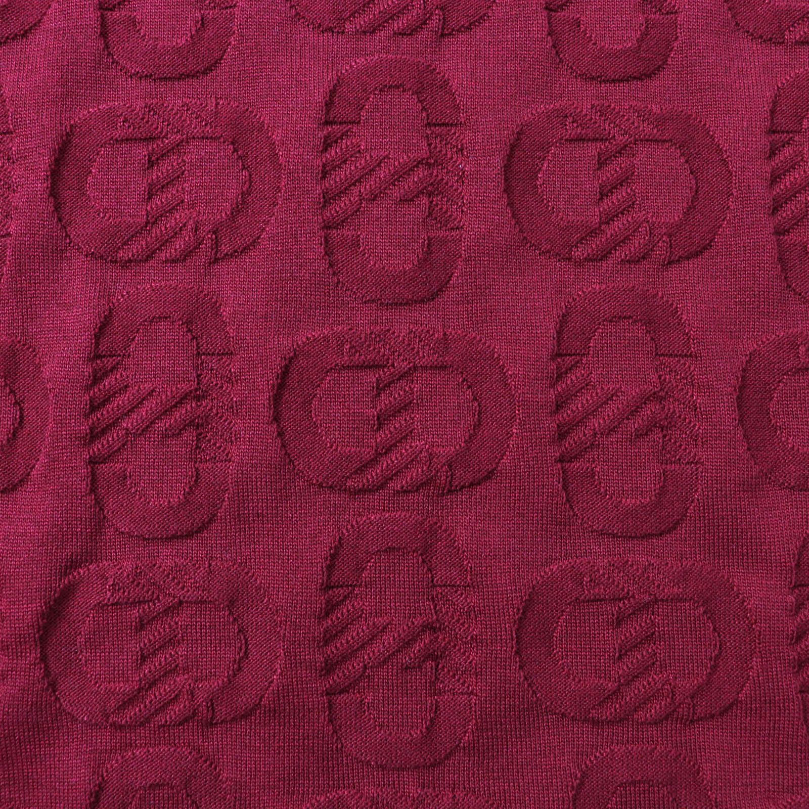 HERMES - 極美品★HERMES エルメス 23AW 3E2614D3 シルク混 シェーヌダンクル ワイドスリーブ ニット レッド系 34 イタリア製 正規品 レディース 極美品☆HERMES エルメス 23AW 3E2614D3 シルク混