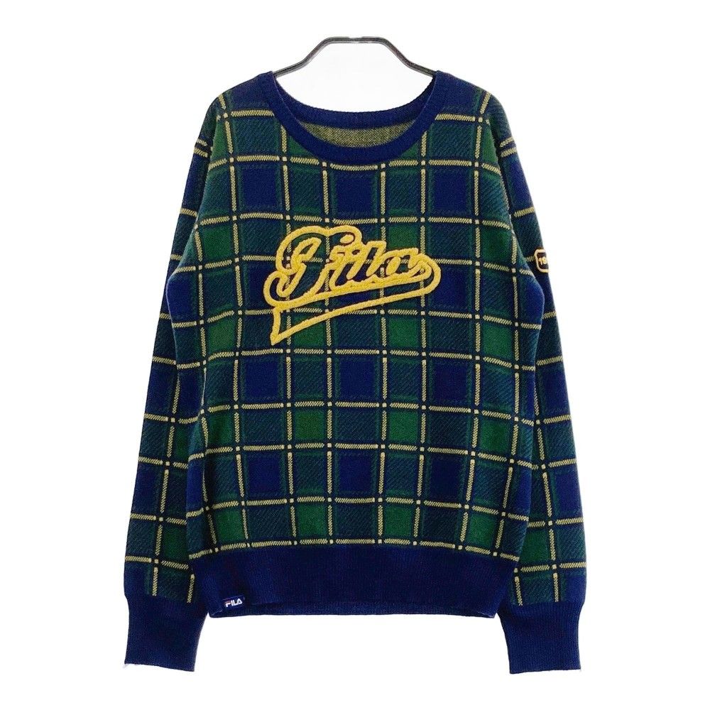 サイズ：LL FILA GOLF フィラゴルフ ニットセーター チェック柄
