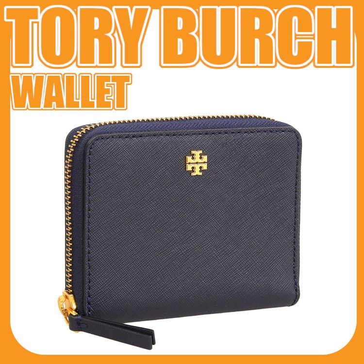 TORY BURCH 136098405 二つ折りラウンドZIP財布 - メルカリ