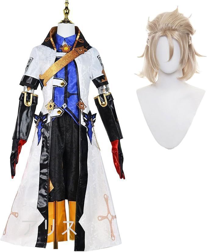 原神 げんしん アルベド コスプレ衣装 豪華版 フルセット コスプレ衣装 アクセサリー ウィッグ付きu0026靴追加購入可 コスチューム cosplay 演出服 舞台装 クリスマス 学園祭 プレゼント 化祭 